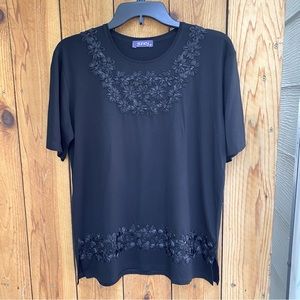 Guney Embellished Tunic Blouse Shirt NWT